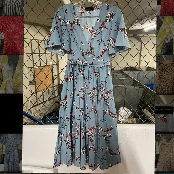 PrettyLittleThing | Dresses | Prettylitttlething Dusty Blue Floral Midi Dress | Poshmark PrettyLittleThing | Dresses | Prettylitttlething Dusty Blue Floral Midi Dress | Poshmark